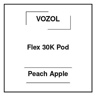 Vozol Flex 30K Pod Peach Apple