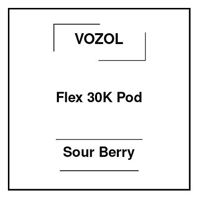 Vozol Flex 30K Pod Sour Berry