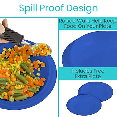 Spill Proof Scoop Plate (2 Pack)