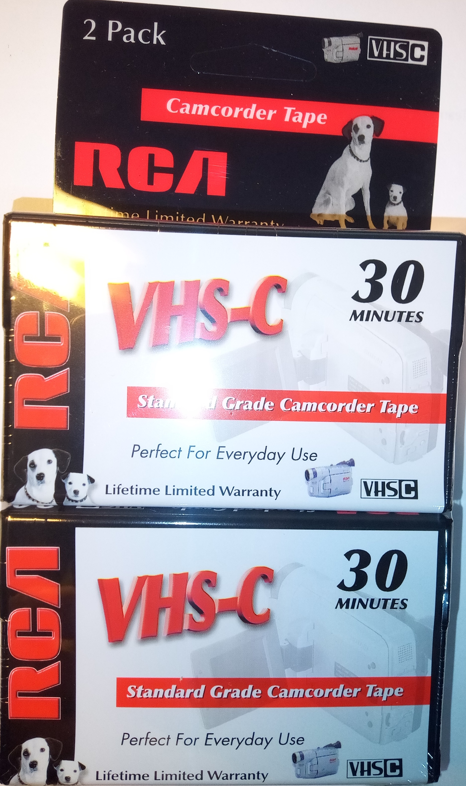 2pk RCA VHS-C Recording Tapes 2pk RCA VHS-C Recording Tapes