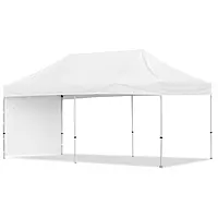 Coated Steel Sublimated Gazebo 6m x 3m -  1 Short Full-Wall Skin