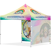 Coated Steel Sublimated Gazebo 3m x 3m - 2 Full-Wall Skins