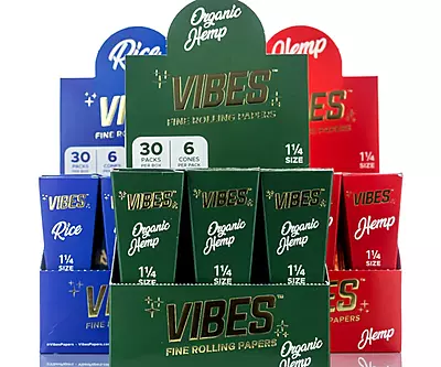 VIBES CONES ORGANIC HEMP 6/30