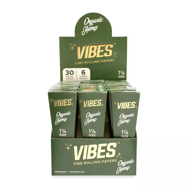 VIBES CONES ORGANIC HEMP 6/30