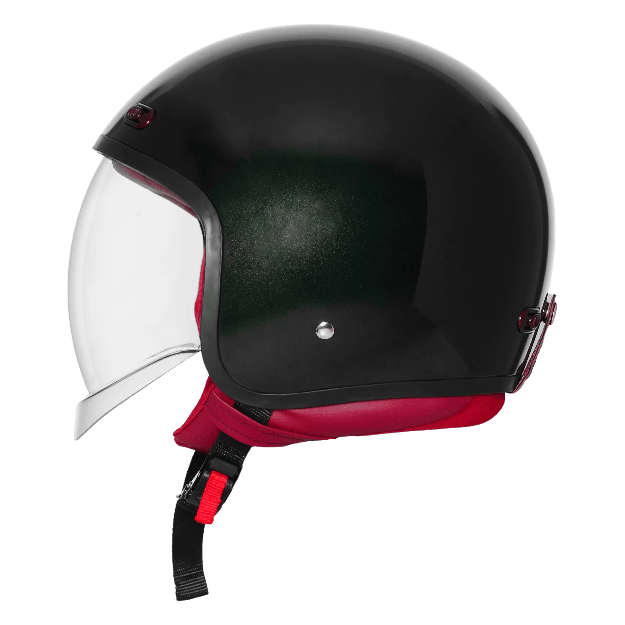 STEELBIRD SBH-67 VINTAGE DOT 5.0 GLOSSY EXOTIC GREEN C/V 580 MM WITH EXTRA SMOKE VISOR STEELBIRD SBH-67 VINTAGE DOT 5.0 GLOSSY EXOTIC GREEN C/V 580 MM WITH EXTRA SMOKE VISOR