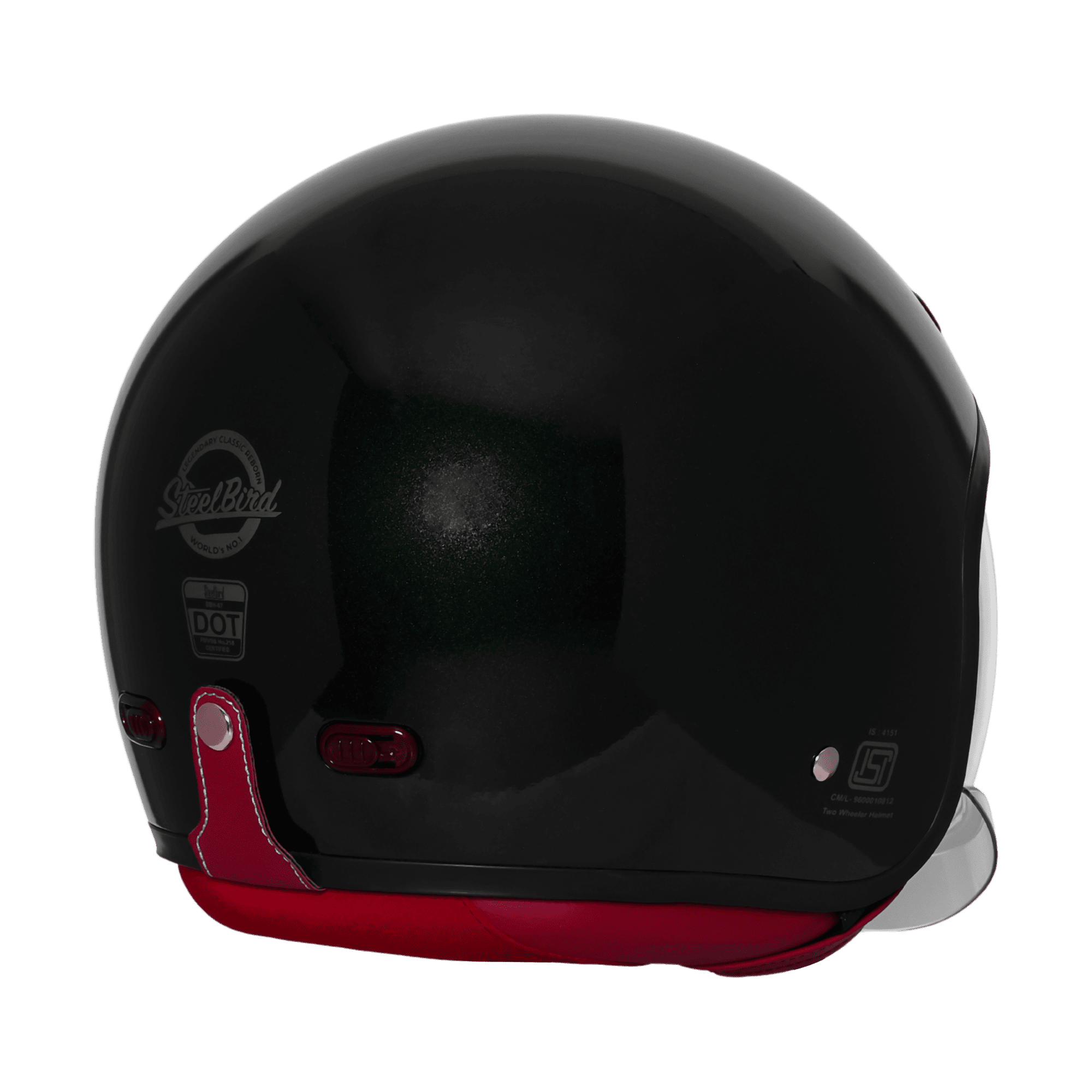 STEELBIRD SBH-67 VINTAGE DOT 5.0 GLOSSY EXOTIC GREEN C/V 600 MM WITH EXTRA SMOKE VISOR STEELBIRD SBH-67 VINTAGE DOT 5.0 GLOSSY EXOTIC GREEN C/V 600 MM WITH EXTRA SMOKE VISOR