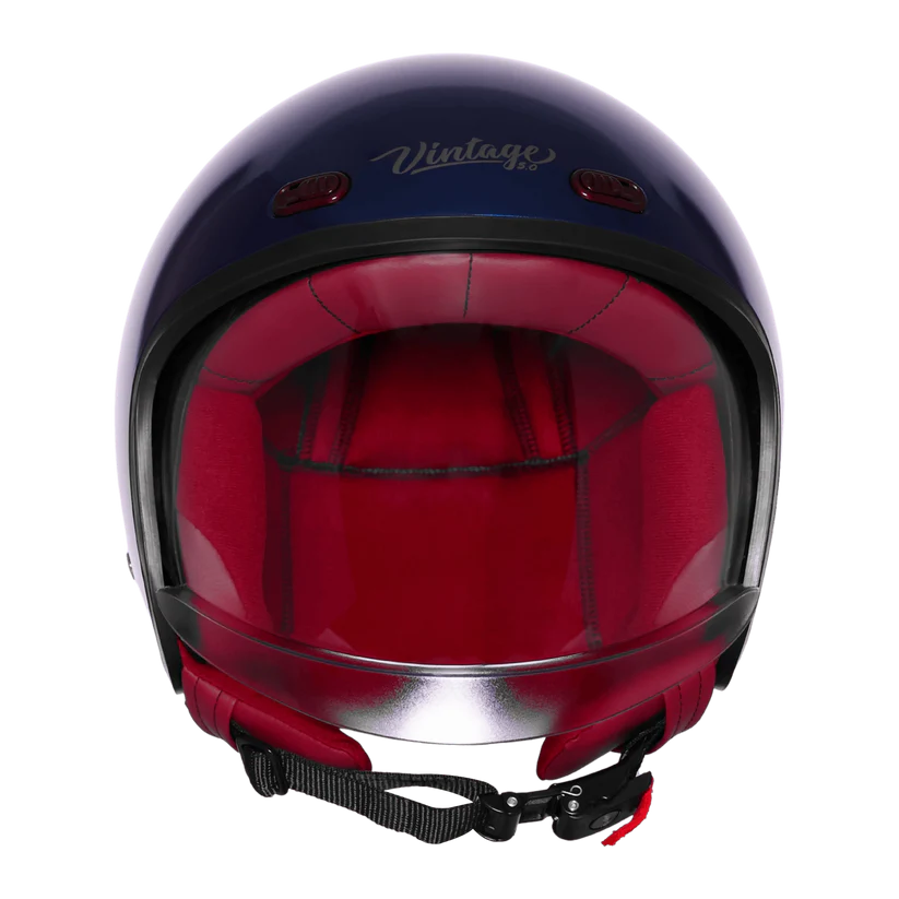 STEELBIRD SBH-67 VINTAGE DOT 5.0 GLOSSY ARMADA BLUE C/V 580 MM WITH EXTRA SMOKE VISOR STEELBIRD SBH-67 VINTAGE DOT 5.0 GLOSSY ARMADA BLUE C/V 580 MM WITH EXTRA SMOKE VISOR