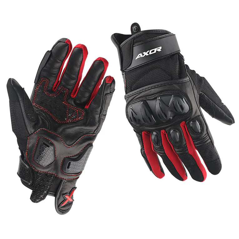 AXOR GLOVES F/F VIPER BLACK RED M