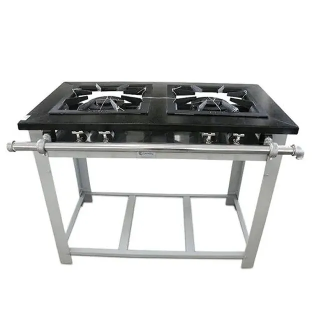 M2PD2 COCINA A GAS, DOS QUEMADORES DOBLES