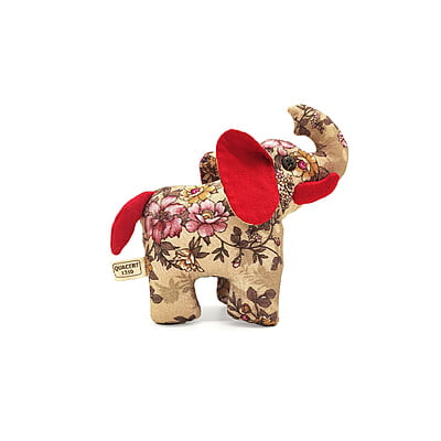 Voi Rừng Xanh Bố, Size Nhỏ - Thủ Công Nhồi Bông, Vải Cotton Voi Rừng Xanh Bố, Size Nhỏ - Thủ Công Nhồi Bông, Vải Cotton