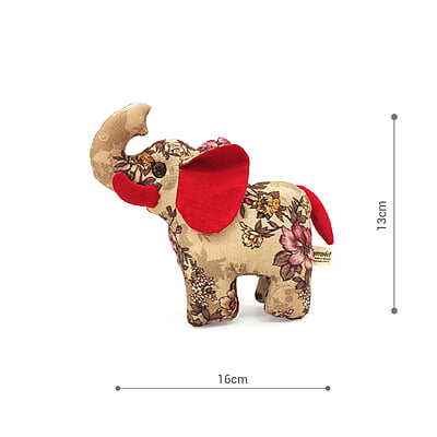 Voi Rừng Xanh Bố, Size Nhỏ - Thủ Công Nhồi Bông, Vải Cotton Voi Rừng Xanh Bố, Size Nhỏ - Thủ Công Nhồi Bông, Vải Cotton