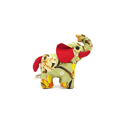 Voi Rừng Xanh Bố, Size Nhỏ - Thủ Công Nhồi Bông, Vải Cotton Voi Rừng Xanh Bố, Size Nhỏ - Thủ Công Nhồi Bông, Vải Cotton