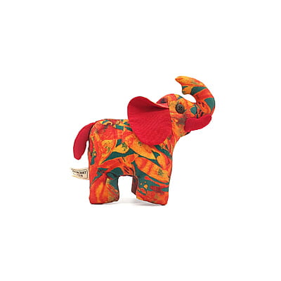 Voi Rừng Xanh Bố, Size Nhỏ - Thủ Công Nhồi Bông, Vải Cotton Voi Rừng Xanh Bố, Size Nhỏ - Thủ Công Nhồi Bông, Vải Cotton