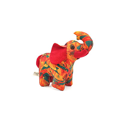 Voi Rừng Xanh Bố, Size Nhỏ - Thủ Công Nhồi Bông, Vải Cotton Voi Rừng Xanh Bố, Size Nhỏ - Thủ Công Nhồi Bông, Vải Cotton