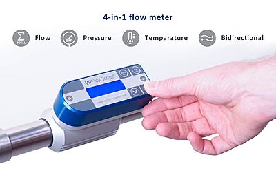 Compressed Air Flow CFM Meter 0.5” In-line VP Instruments