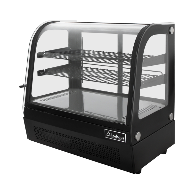 Vitrina sobremostrador refrigerada curva