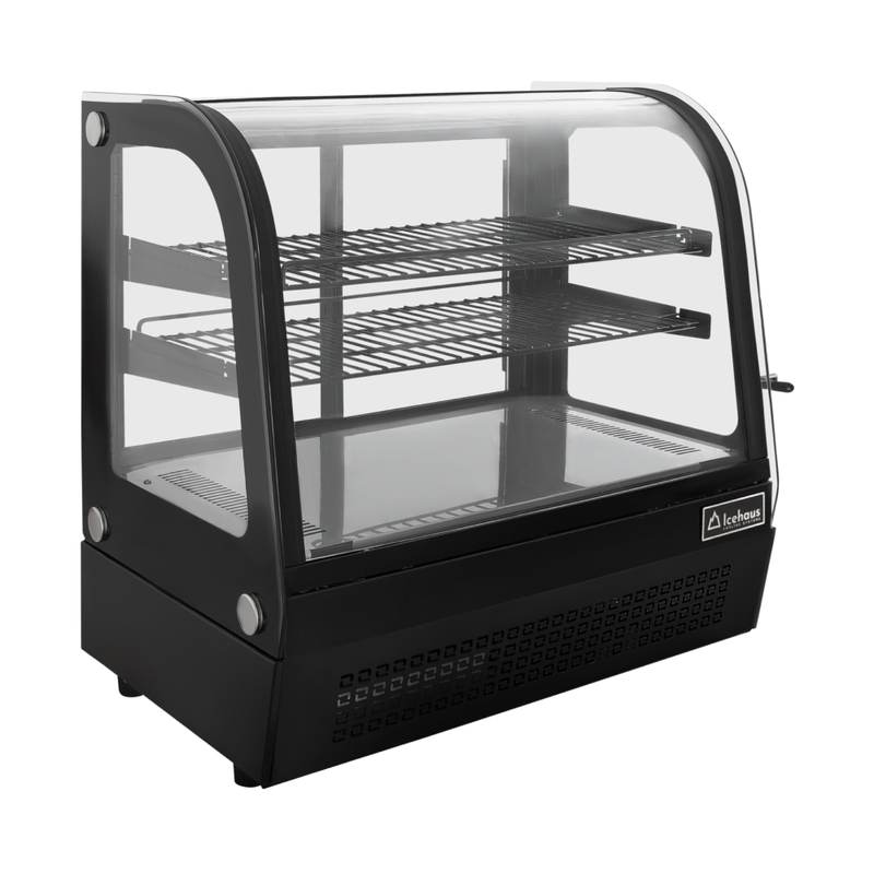 Vitrina sobremostrador refrigerada curva