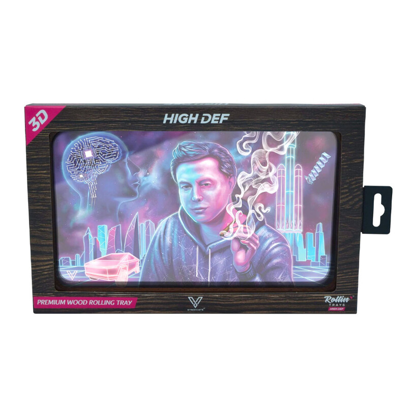 HIGH DEF 3D PREMIUM WOOD ROLLING TRAY