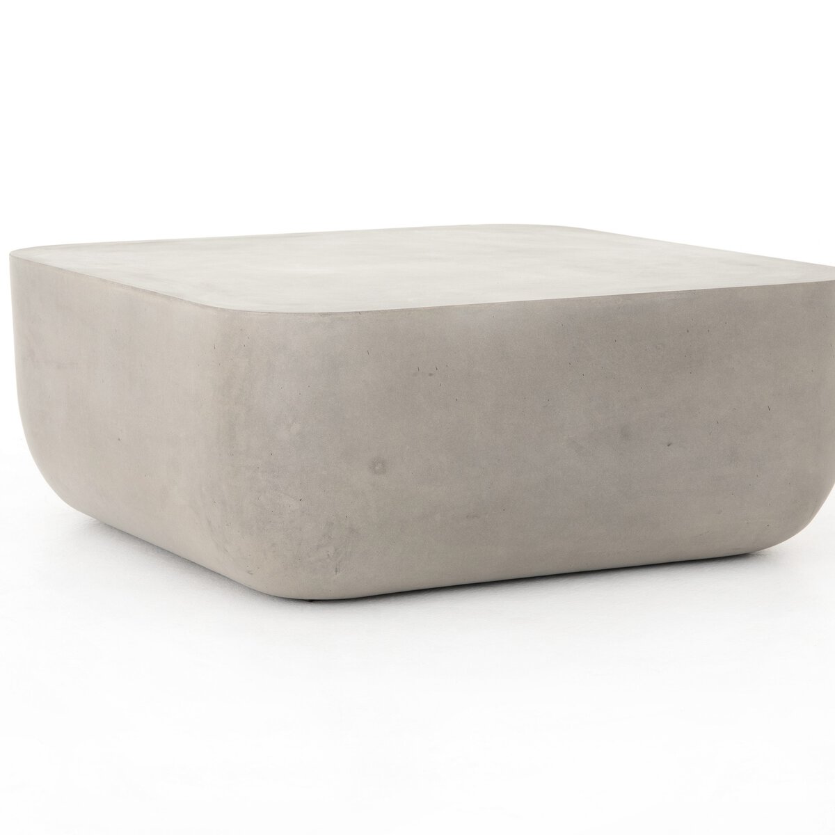 Yvonne Industrial Loft Grey Concrete Outdoor Block Coffee Table