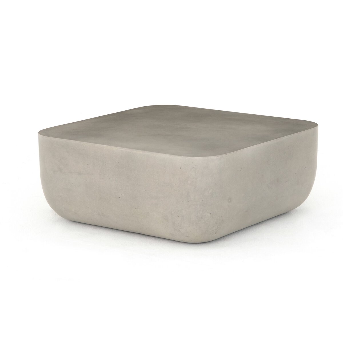Yvonne Industrial Loft Grey Concrete Outdoor Block Coffee Table