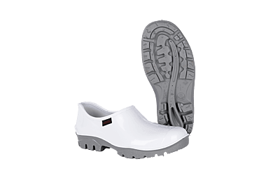 Shova White Grey Slip-on Shoe