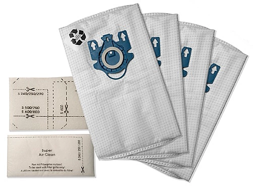 4x Universal Miele Vacuum Bags+2 Filters