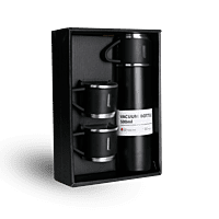 Vacuum Flask Gift Set- Bottle with 3 Cups Vacuum Flask Gift Set- Bottle with 3 Cups