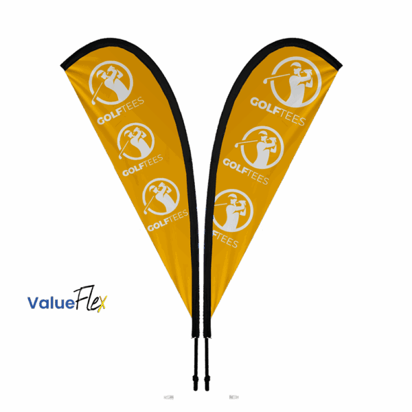 ValueFLEX Teardrop Banner 3m Double sided, Complete