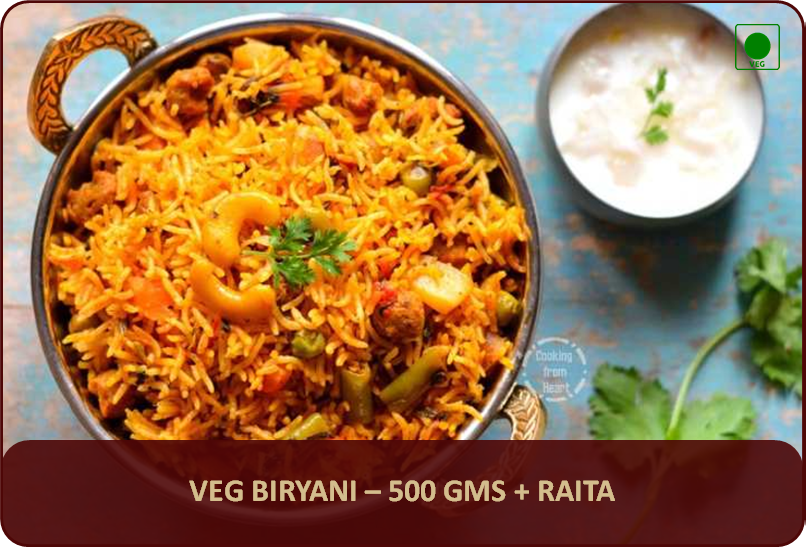 Veg Biryani - 500 Gms
