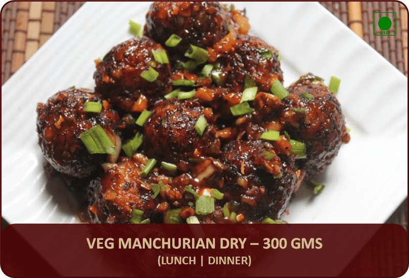 Veg Manchurian Dry - 300 Gms
