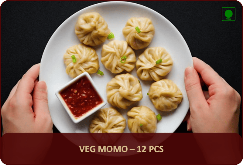 SM - Veg Momos - 12 Pcs