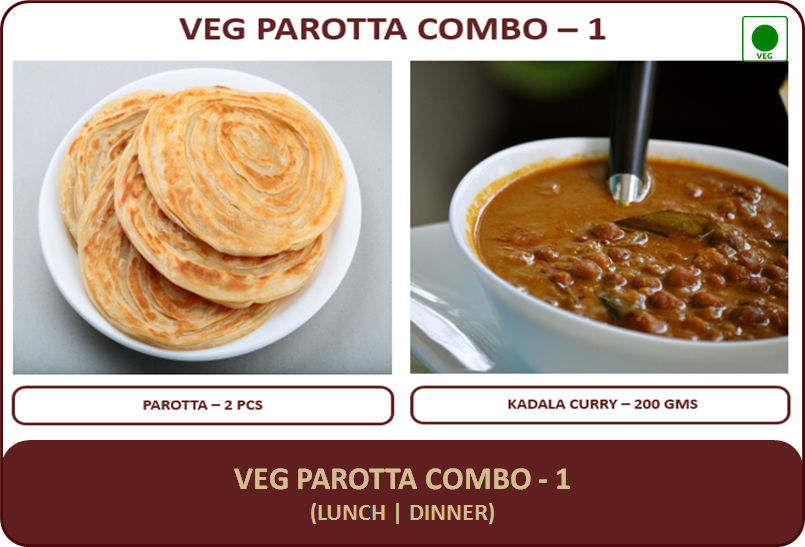 Veg Parotta Combo - 1