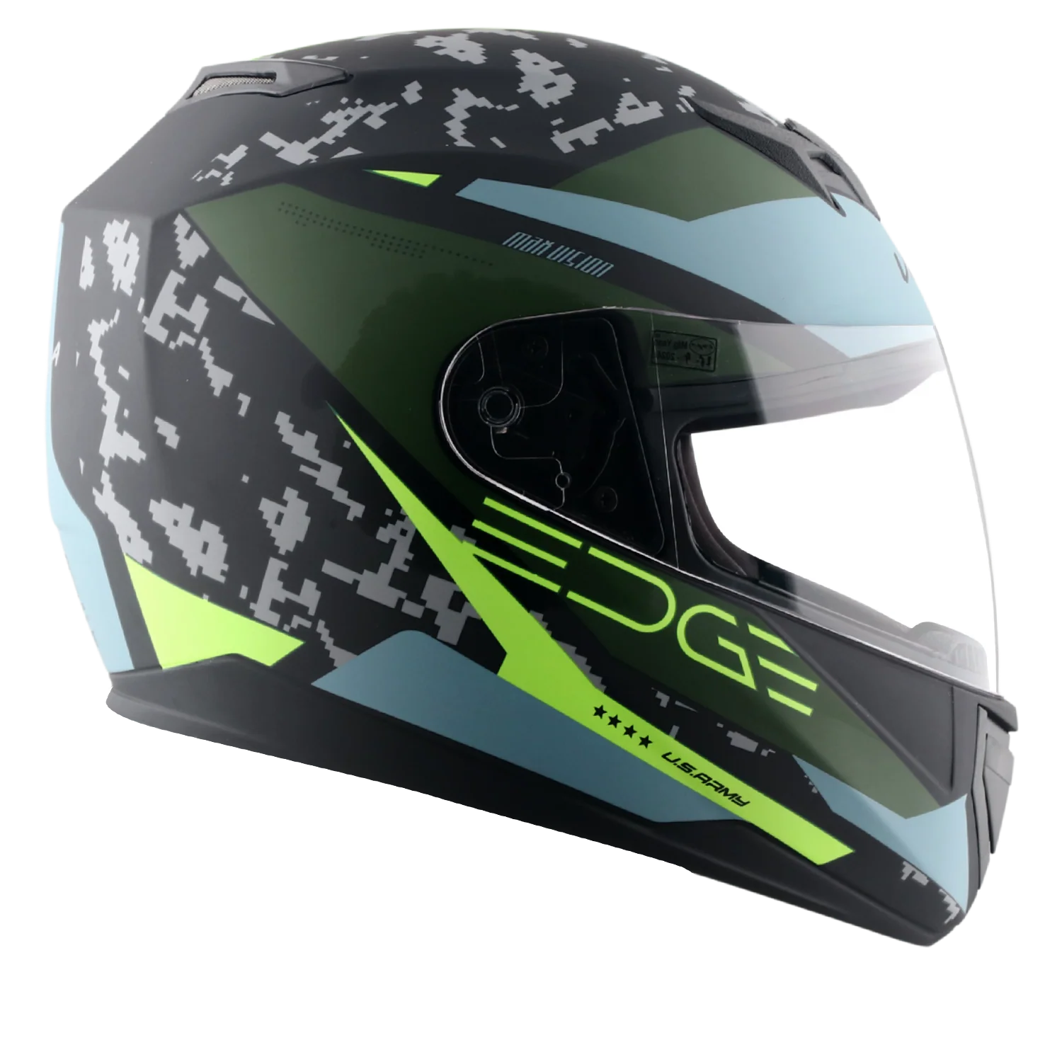 VEGA EDGE DX US ARMY GR DULL BLACK/BATTLE GREEN (L)
