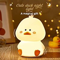 Veilleuse Canard En Silicone Led Rechargeable