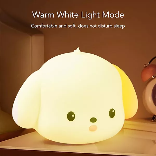 Veilleuse Chiot En Silicone Led Rechargeable