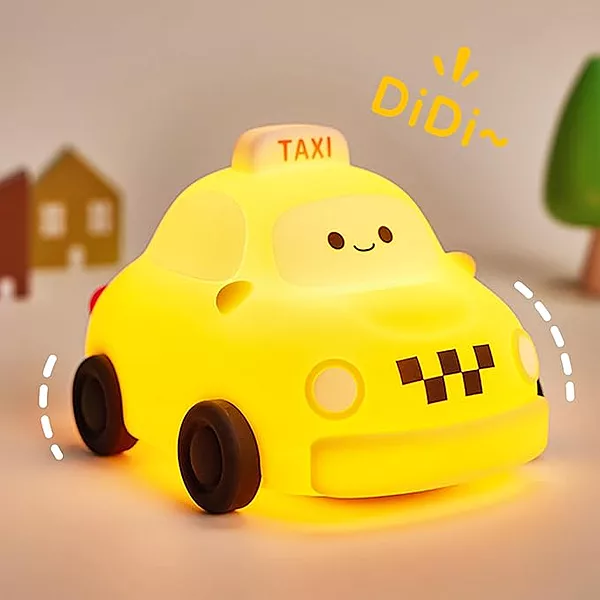 Veilleuse Taxi En Silicone Led Rechargeable