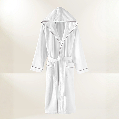 Velour White Bathrobe