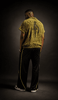Velvet Zipper Dashiki Set Velvet Zipper Dashiki Set