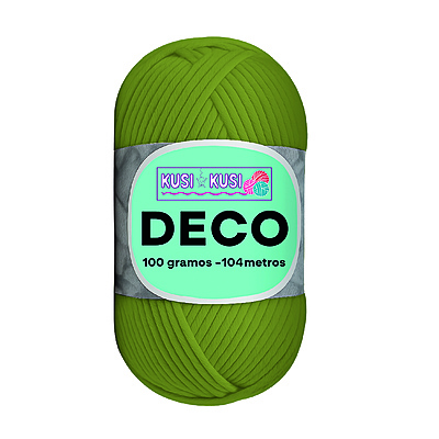 Lana Algodon Deco Col24 Verde Oscura Paquete X 5 Ovillos X 100 Gramos