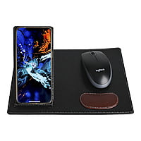 Versatile Black Mousepad with Stand