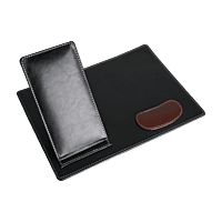 Versatile Black Mousepad with Stand