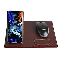 Versatile Black Mousepad with Stand