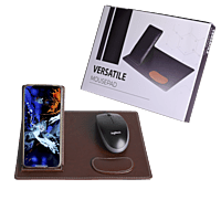 Versatile Black Mousepad with Stand
