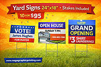 Yard Signs (18”x24”)