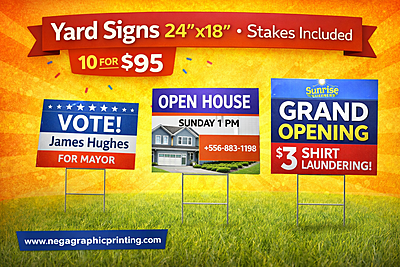 Yard Signs (18”x24”)