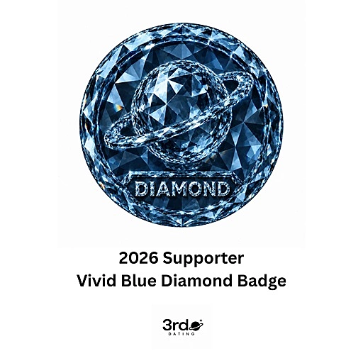 Vivid Blue Diamond Ultra-Premium Supporter Badge