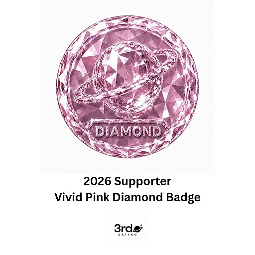 Vivid Pink Diamond Ultra-Premium Supporter Badge