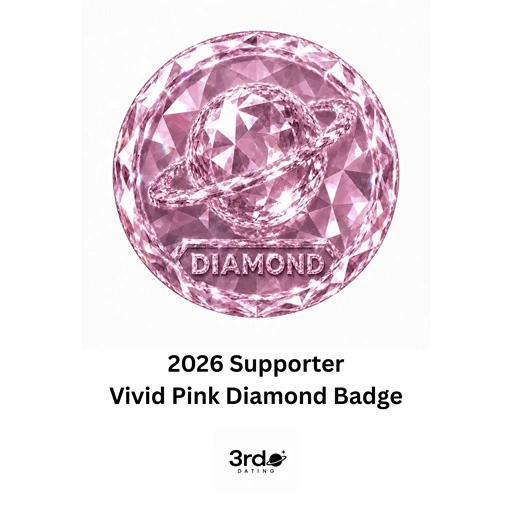 Vivid Pink Diamond Ultra-Premium Supporter Badge