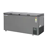 The 4 Star energy rating label displayed prominently on the Voltas 421 Litres freezer.