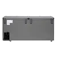 Back profile of the Voltas Hard Top Convertible Deep Freezer, showing its sturdy and compact design.